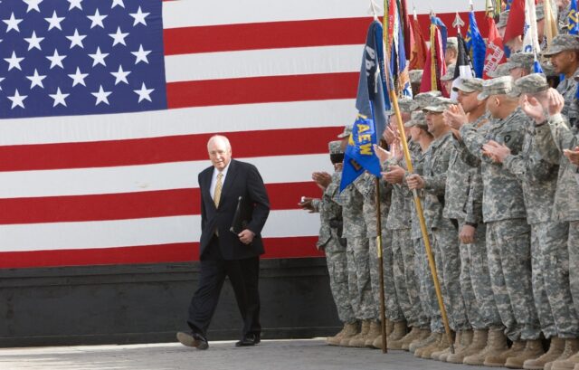 US Vice President Dick Cheney takes to the stage on March 18, 2008 to deliver remarks to U