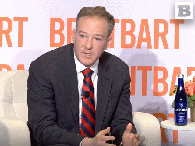 Environmental Protection Agency Administrator Lee Zeldin speaks during a Breitbart News po