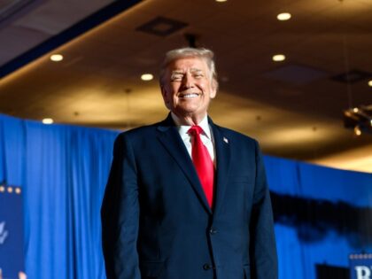 President Donald Trump arrives to delivers remarks on the economy at Mount Airy Casino Res
