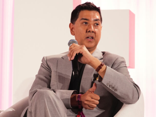 FILE - Imran Ahmed with the Center for Countering Digital Hate, speaks at The Elevate Priz