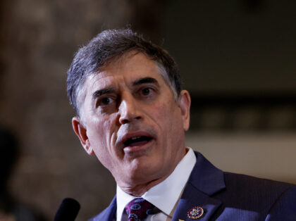 Rep. Andrew Clyde (R-GA) speaks at a bill signing ceremony for H.J. Res. 26 at the U.S. Ca