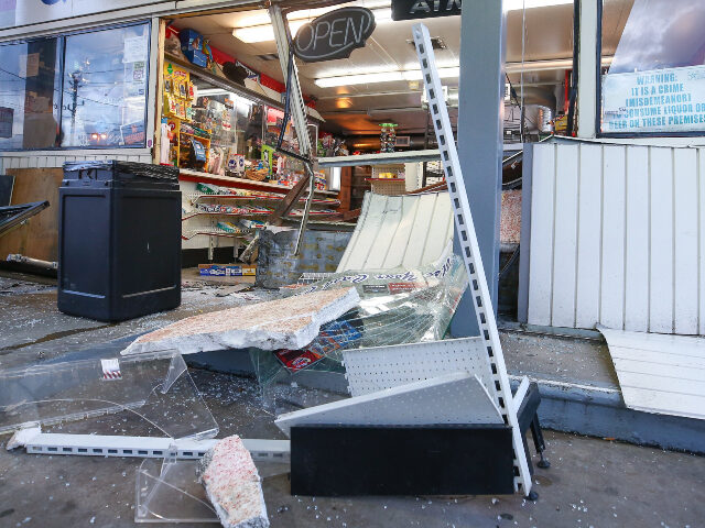 Suspects smashed into this Quick Mart store and stole an ATM machine at the Citgo gas stat