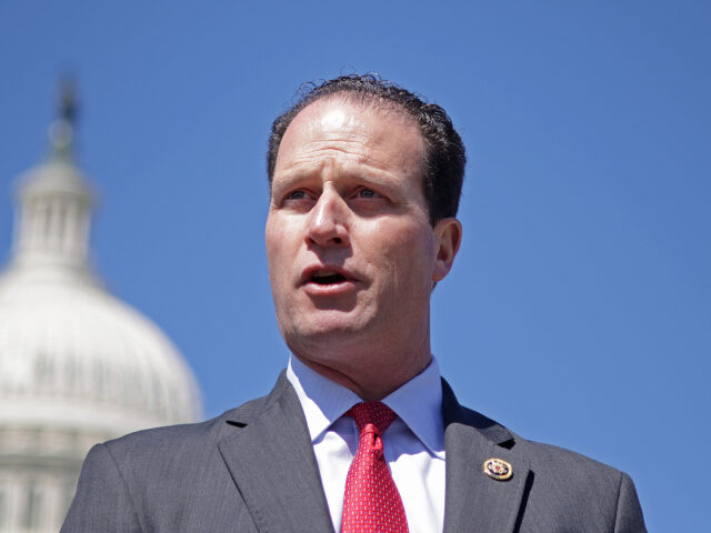 U.S. Rep. August Pfluger (R-TX) speaks during a news conference in front of the U.S. Capit