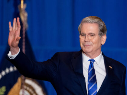 Scott Bessent, US treasury secretary, arrives for an event on inflation with US President