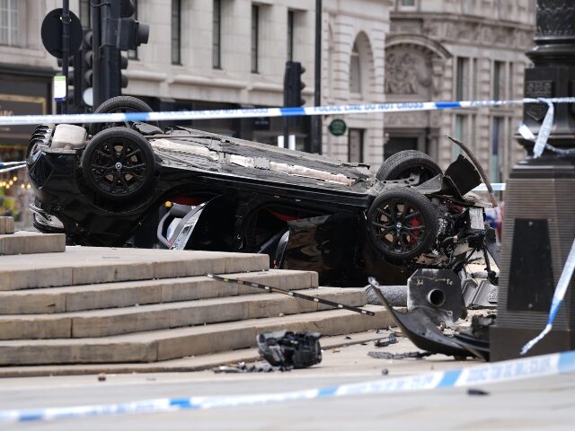 Car Crash at Piccadilly Circus