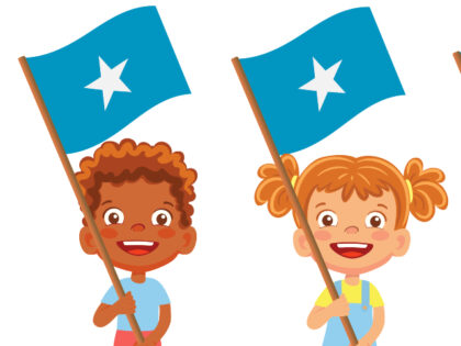 Somalia flag in hand. Children holding flag. National flag of Somalia vector SSUCv3H4sIAAAAAAAACpRSsU7EMAzdkfiHKjOnu5LSo4zsTMeGGNzUbaNLk1OSHiDEv+M0DUQIBrb4PfvZfs775UVR