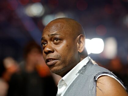 LAS VEGAS, NEVADA - SEPTEMBER 13: Comedian and actor Dave Chappelle looks on during Netfli