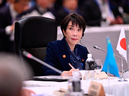 Japan's Prime Minister Sanae Takaichi attends the leaders-level "Central Asia plus Japan"