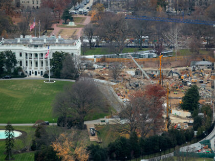 WASHINGTON, DC - DECEMBER 08: Demolition work continues where the East Wing once stood at