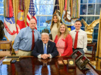 President, First Lady Meet with Family of Wounded Guardsman Andrew Wolfe