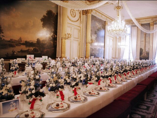 FRANCE - DECEMBER 14: Christmas tree ceremony at the Elysee palace In Paris, France On Dec