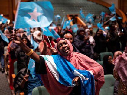 Sawo Kwao sang and waved the Somali flag Thursday night, December 15, 2022 as a DJ played