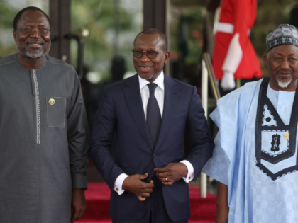 L-R: President of Economic Community of West African States Commission, Omar Touray; Repub