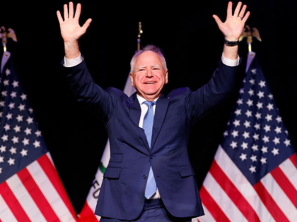 Los Angeles, CA - May 31: Minnesota Governor Tim Walz speaks at the Calif. Democratic conv