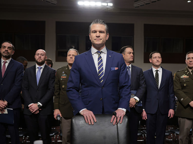 GettyImages-2220736476 WASHINGTON, DC - JUNE 18: U.S. Secretary of Defense Pete Hegseth arrives to testify before