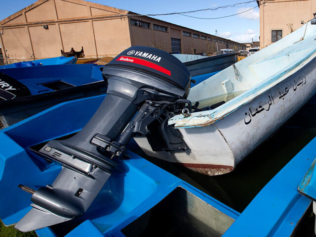 SPAIN-MIGRATION Small migrant boats, known as 'pateras', used primarily by migrants on their sea