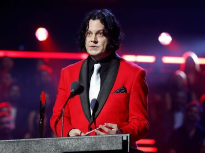 Inductee Jack White of The White Stripes speaks onstage during the 2025 Rock & Roll Hall o