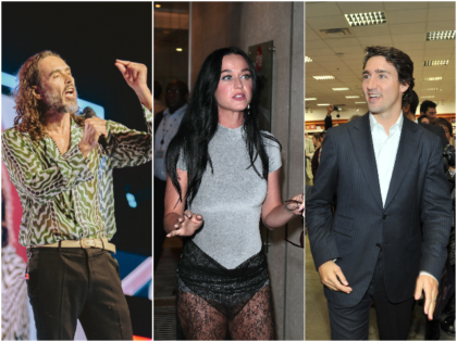 English comedian and actor Russell Brand speaks during Turning Point's annual America