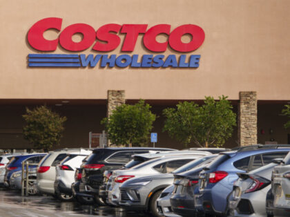 SAN DIEGO, CALIFORNIA - NOVEMBER 21: A Costco logo is displayed outside one of their store