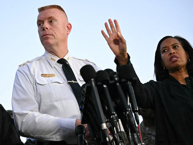 GettyImages-2248016054 (L/R) FBI Director Kash Patel, Jeffery Carroll, Executive Assistant Chief of Police at the