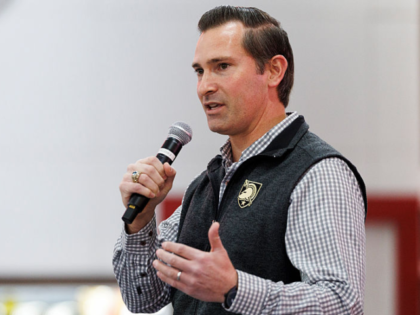 FRANKLIN, TENNESSEE - DECEMBER 1: Republican congressional candidate Matt Van Epps speaks