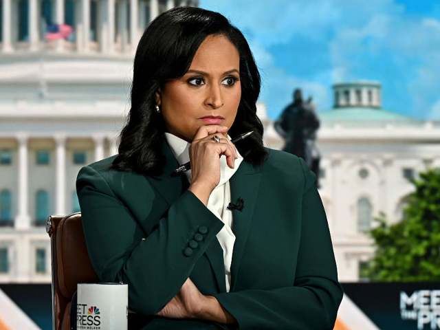 MEET THE PRESS -- Pictured: Kristen Welker, Moderator, appears on "Meet the Press" in Wash