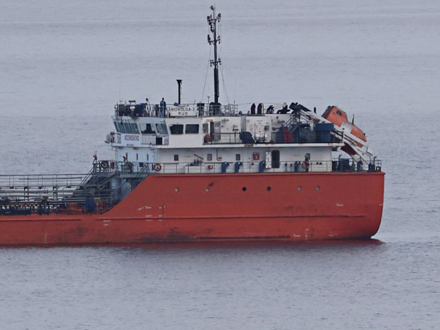 GettyImages-2248961692 SINOP, TURKIYE - DECEMBER 02: A view of the vessel named 'MIDVOLGA-2,' which came under at