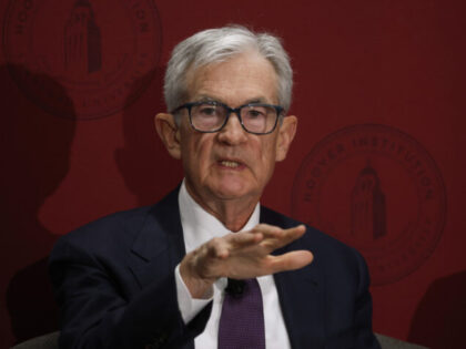 STANFORD, CALIFORNIA - DECEMBER 01: Federal Reserve Bank Chair Jerome Powell speaks during