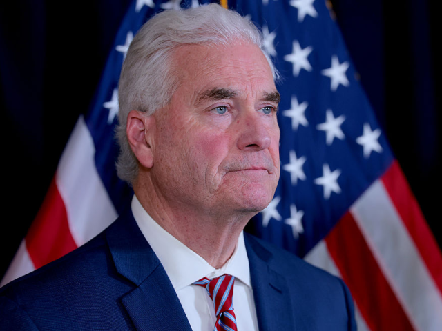 GettyImages-2249589548 WASHINGTON, DC - DECEMBER 02: U.S. House Majority Whip Tom Emmer (R-MN) listens during a n