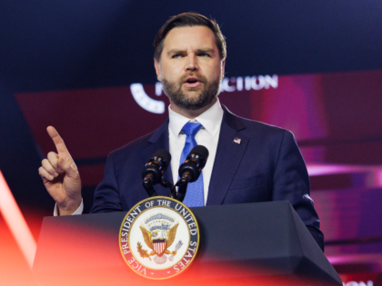 PHOENIX, ARIZONA - DECEMBER 21: Vice President JD Vance speaks on the final day of Turning