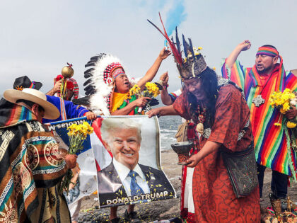 A group of shamans and healers from the coastal, Andean and Amazonian regions of Peru hold