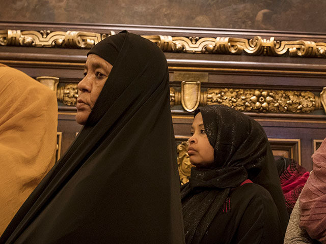 GettyImages1156595602 Members of the Somali community listened as Governor Mark Dayton spoke about latest develo