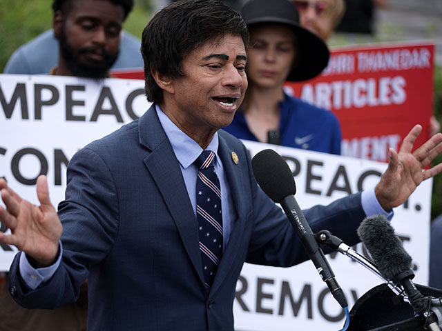 U.S. Rep. Shri Thanedar (D-MI) speaks during a news conference in front of the U.S. Capito