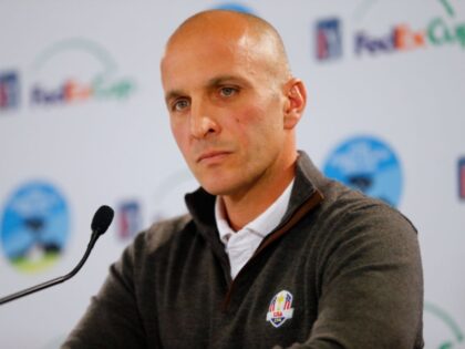 during a practie round for the AT&T Pebble Beach National Pro-Am at Pebble Beach Golf