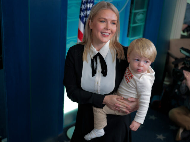 White House Press Secretary Karoline Leavitt and her son Nicholas "Niko" Robert