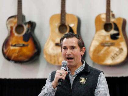 Republican congressional candidate Matt Van Epps speaks during a get out the vote event on