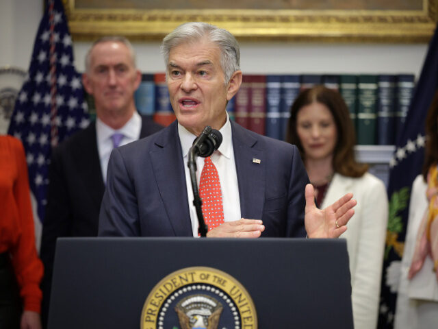 Dr. Mehmet Oz, speaks during an event with U.S. President Donald Trump in the Roosevelt Ro