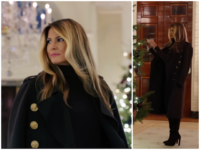 Fashion Notes: Melania Trump Unveils White House Christmas Decorations in Burberry Military Coat