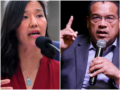 Boston Mayor Michelle Wu speaks during a press conference detailing Boston's response