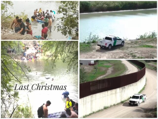 U.S. Southern Border: Christmas This Year vs. Last (U.S. Border Patrol)