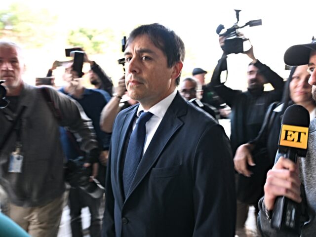Salvador Plasencia arrives for his sentencing on charges of supplying ketamine to actor Ma
