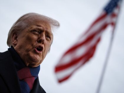 US President Donald Trump speaks to members of the media on the South Lawn of the White Ho