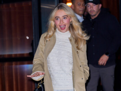 Sabrina Carpenter is seen on November 7, 2025 in New York City. (Photo by XNY/Star Max/GC