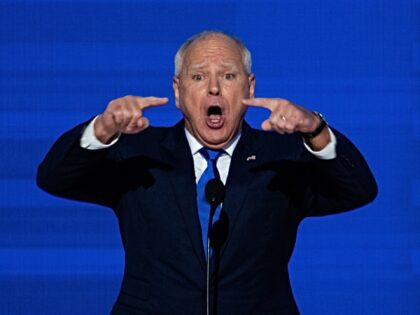 WASHINGTON - AUGUST 21: Minnesota Governor Tim Walz delivers his acceptance speech during