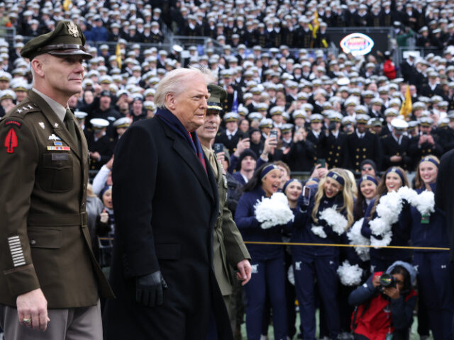 WATCH: Trump Receives Hero’s Welcome at Army-Navy Game, Participates in Coin Toss