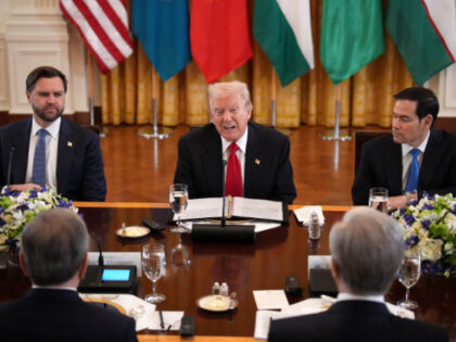 WASHINGTON, DC - NOVEMBER 06: U.S. President Donald Trump (C), seated next to Vice Preside