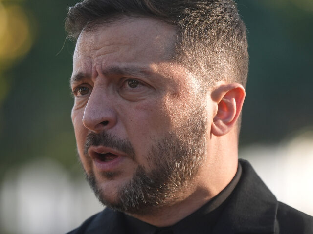 Volodomyr Zelensky Ukraine's President Volodymyr Zelenskyy speaks to reporters in Lafayette Park across
