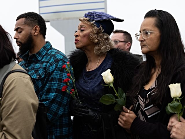 birthday shooting STOCKTON, CALIFORNIA - NOVEMBER 30: Barbara King (C) and Monique Flores (R) attend a vigil