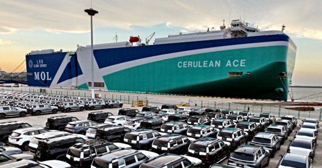 Report: China Flooding World with Unsold Gasoline Cars as It Pushes EVs at Home