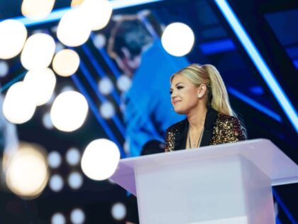 Erika Kirk speaks during Turning Point USA's AmericaFest 2025, Thursday, Dec. 18, 202